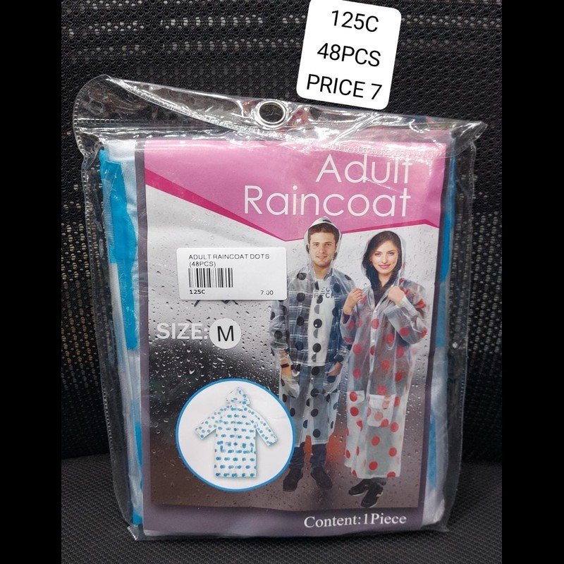 Adult Raincoat Dots (48 PCS) wholesale Dubai