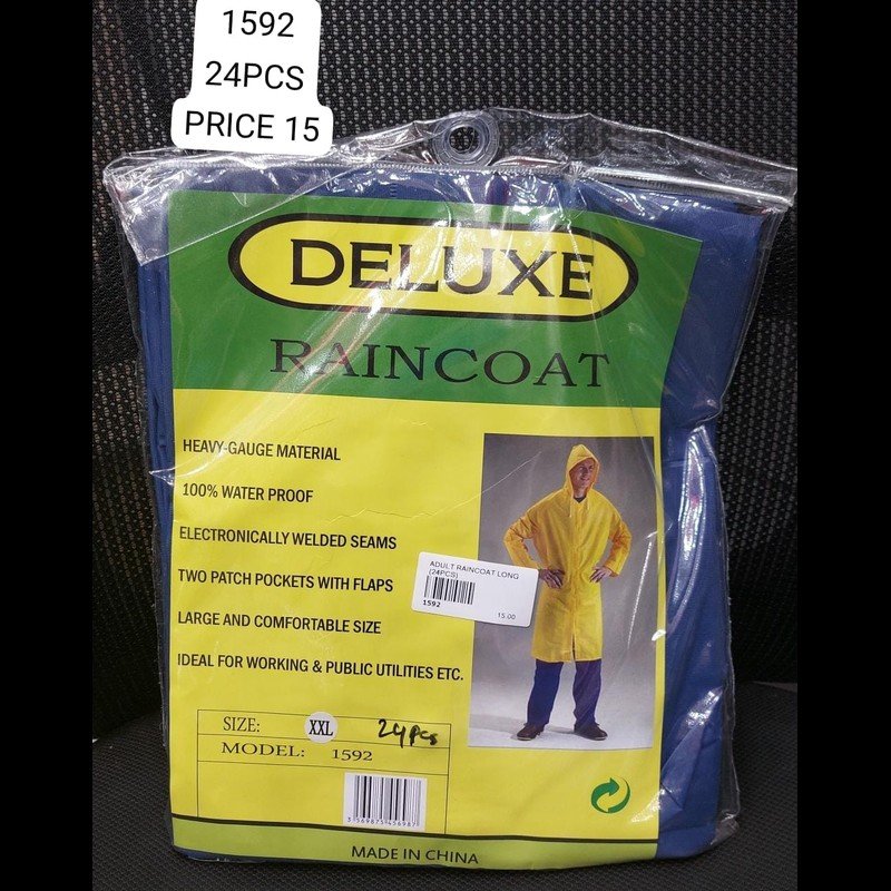 Adult Raincoat Long (24 PCS) wholesale Dubai