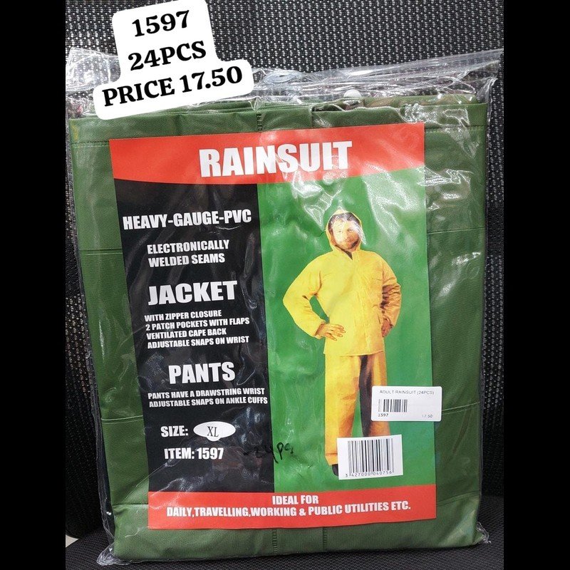 Adult Rainsuit (24 PCS) wholesale Dubai