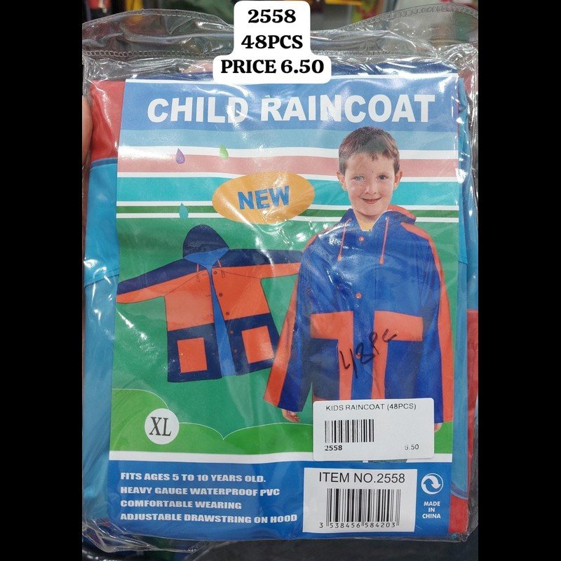 Kids Raincoat (48 PCS) wholesale Dubai