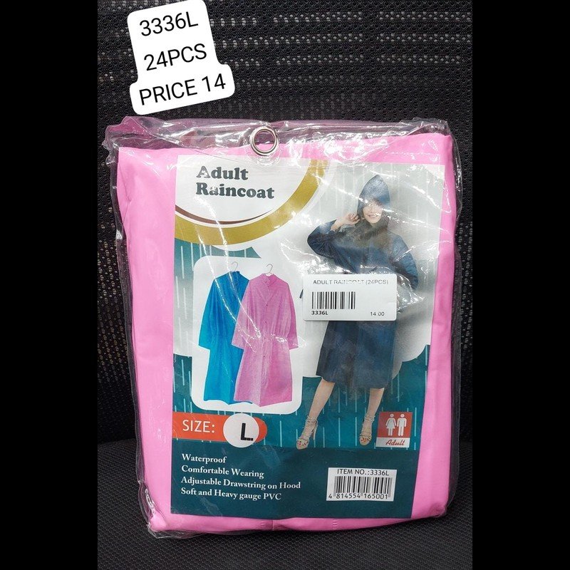 Adult Raincoat (24 PCS) wholesale Dubai
