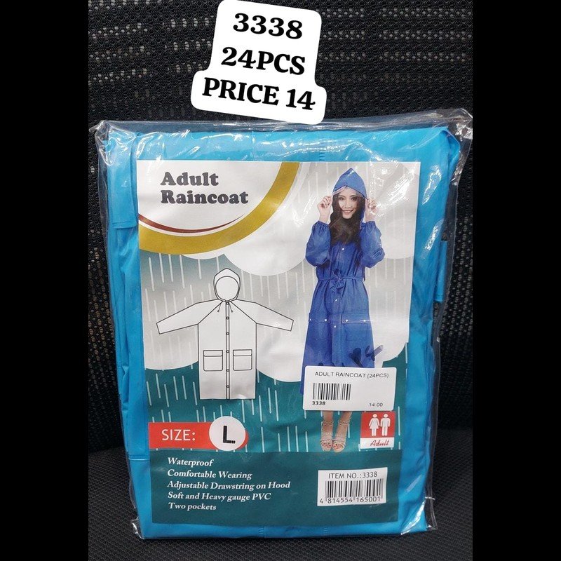 Adult Raincoat (24 PCS) wholesale Dubai