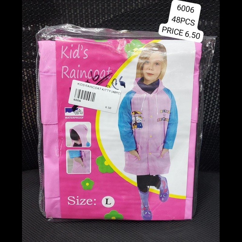 Kids Raincoat Kitty (48 PCS) wholesale Dubai