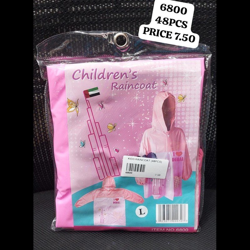 Kids Raincoat (48 PCS) wholesale Dubai