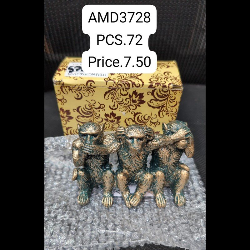 3 Monkeys Of Gandhi(72 PCS) wholesale Dubai
