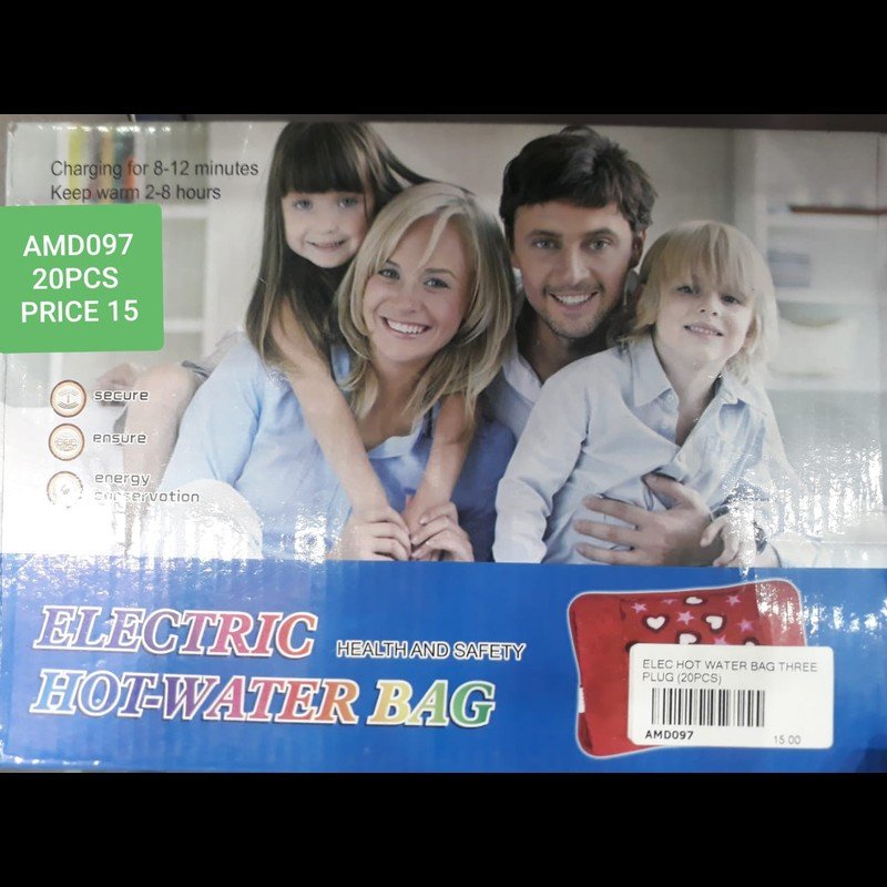 Elec Hot Water Bag 3plug (20 PCS) wholesale Dubai