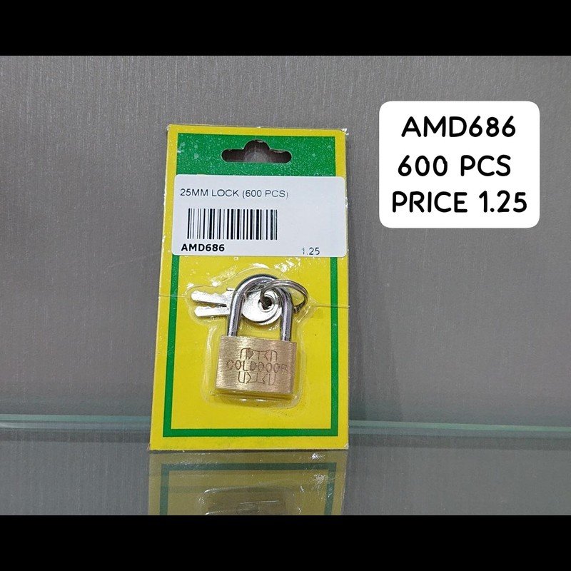 25 MM Lock (600 PCS) wholesale Dubai