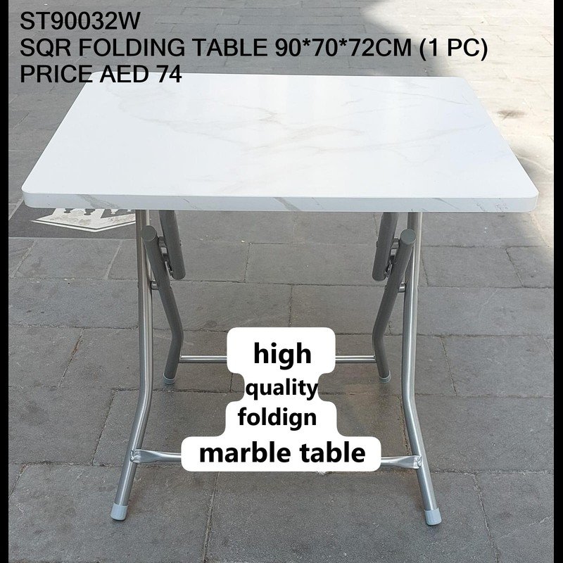Sqr Folding Table 90*70*72 CM (1 PC) wholesale Dubai
