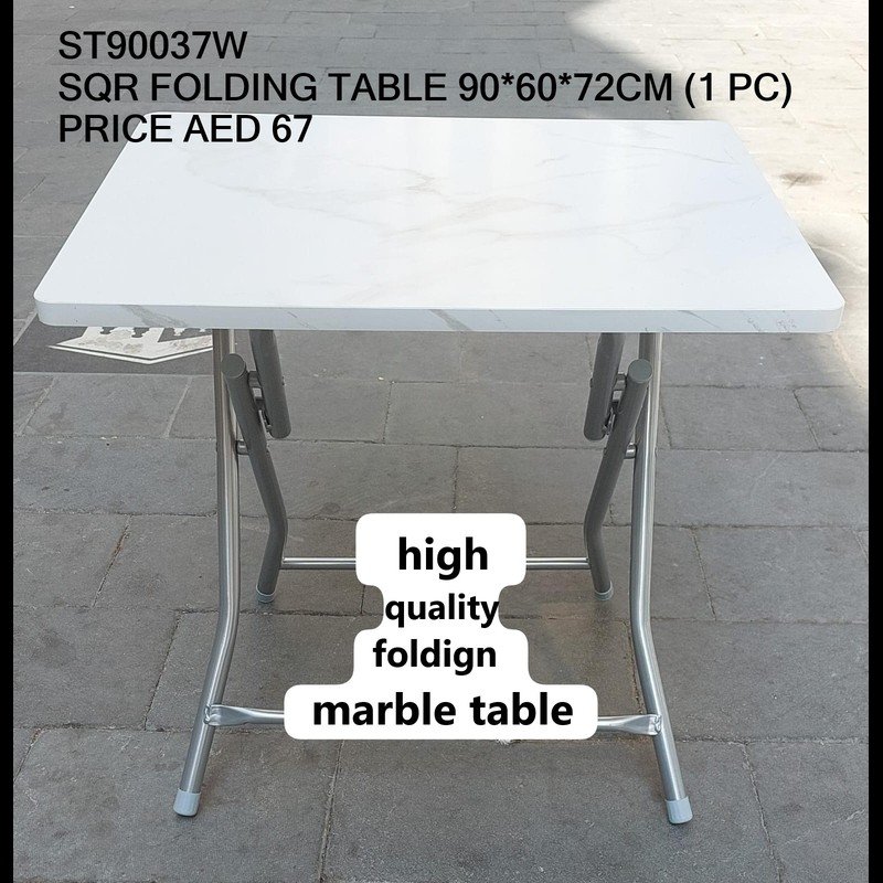 Sqr Folding Table 90*60*72 CM (1 PC) wholesale Dubai