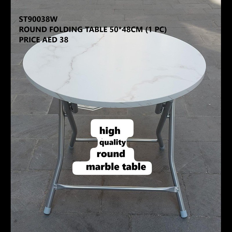 Round Folding Table 50*50*48 CM (1 PC) wholesale Dubai