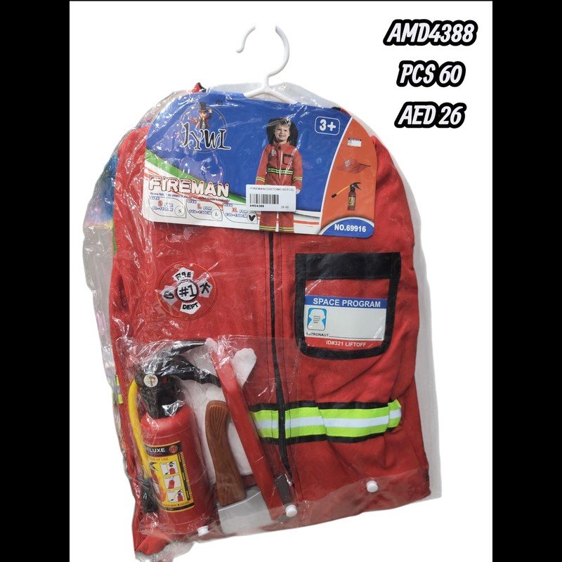 Fireman Costome(60 PCS) wholesale Dubai