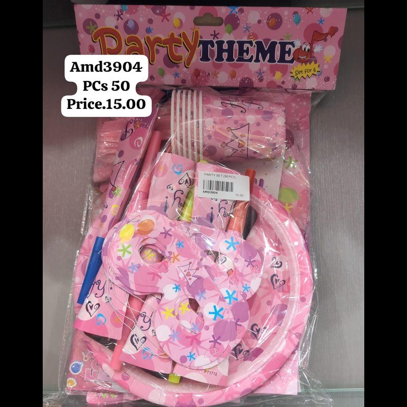 Party Set 2 Col (50 PCS) wholesale Dubai