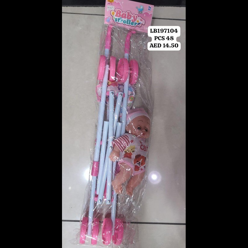 Cart W/10inch Doll (48 PCS) wholesale Dubai