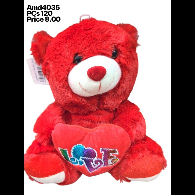 25 CM Bear Only Red (120 PCS) wholesale Dubai