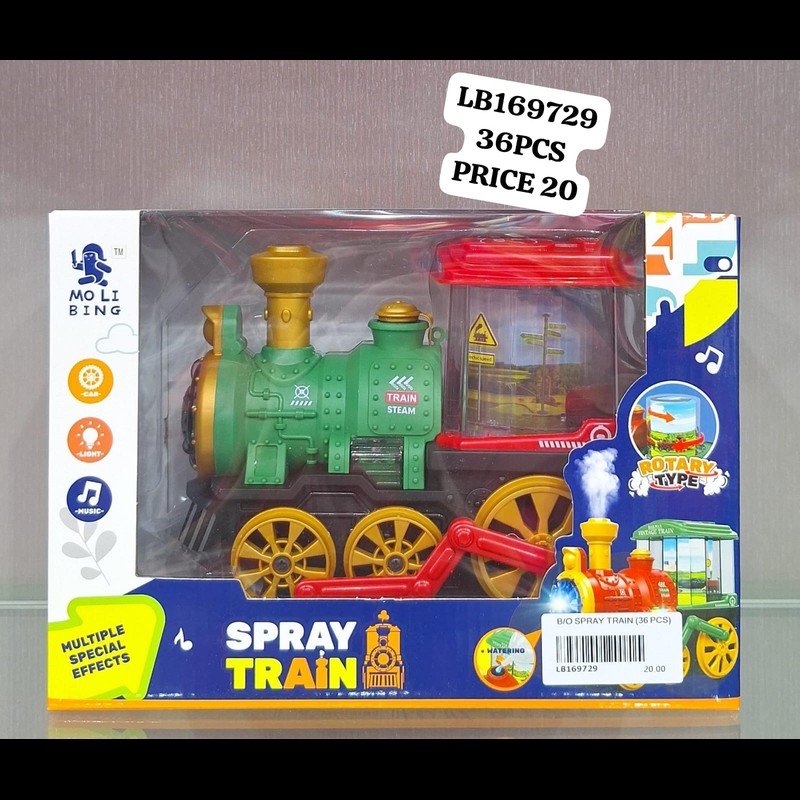 B/O Spray Train (36 PCS) wholesale Dubai