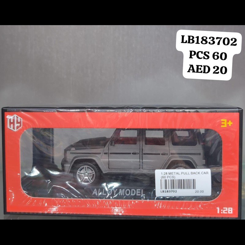1:28 Metal Pull Back Car (60 PCS) wholesale Dubai