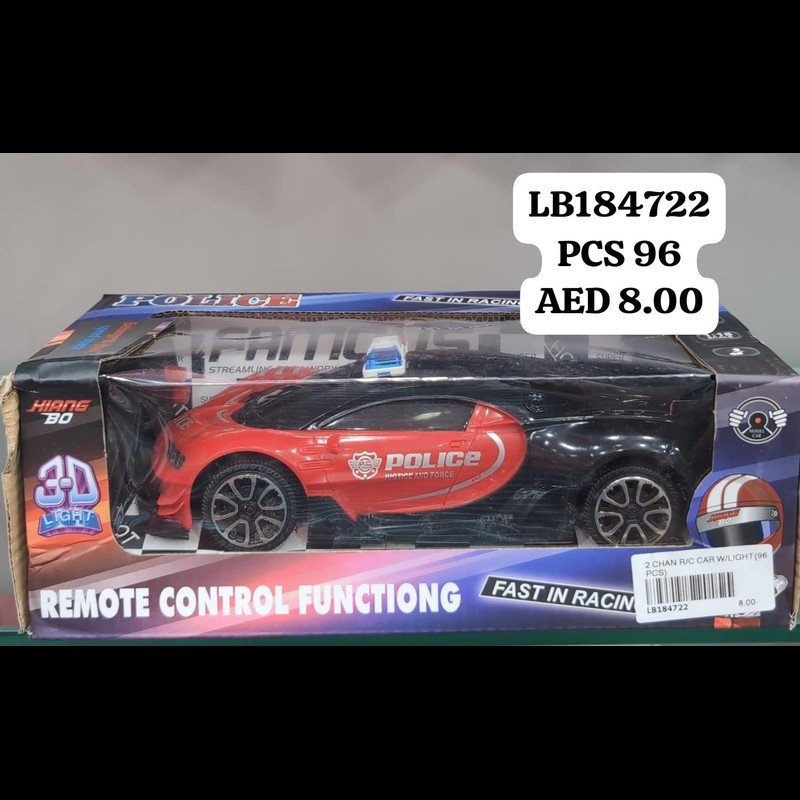 2 Chan R/C Car W/Light(96 PCS) wholesale Dubai