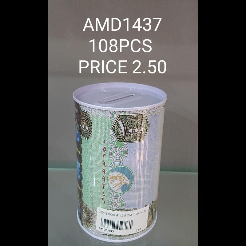 Coin Box 8*12.5 CM (108 PCS) wholesale Dubai