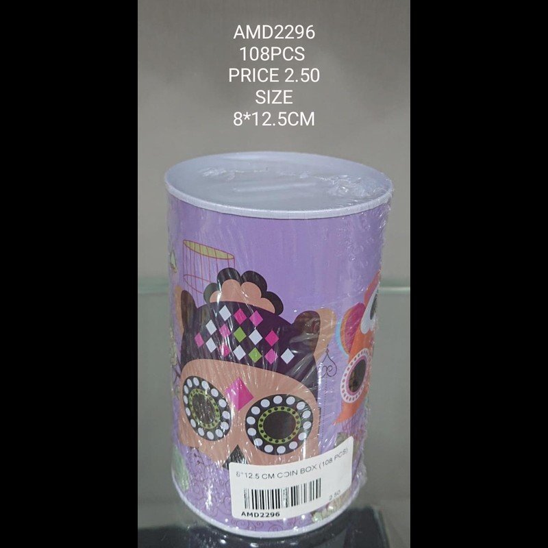 8*12.5 CM Coin Box (108 PCS) wholesale Dubai