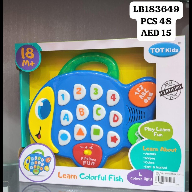 B/O Fish W/ Light/ Music(48 PCS) wholesale Dubai