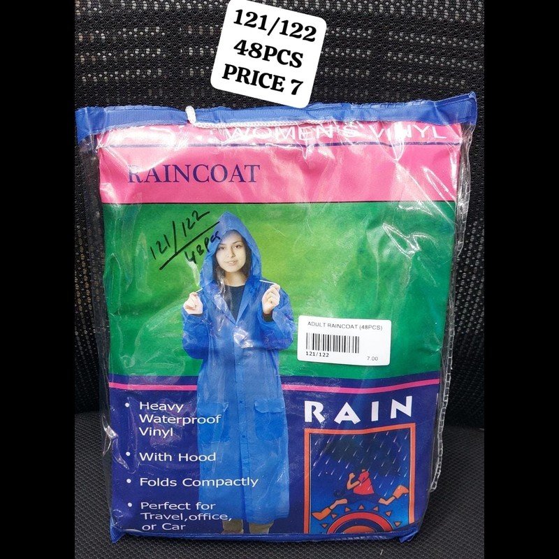 Adult Raincoat (48 PCS) wholesale