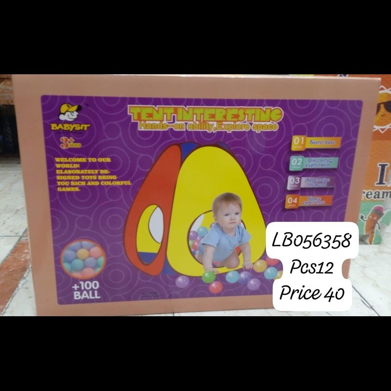 Tent W 100p Balls J1048b (12 PCS) wholesale