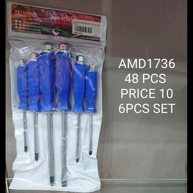 Screw Driver Set 6 PCS (48 PCS) wholesale