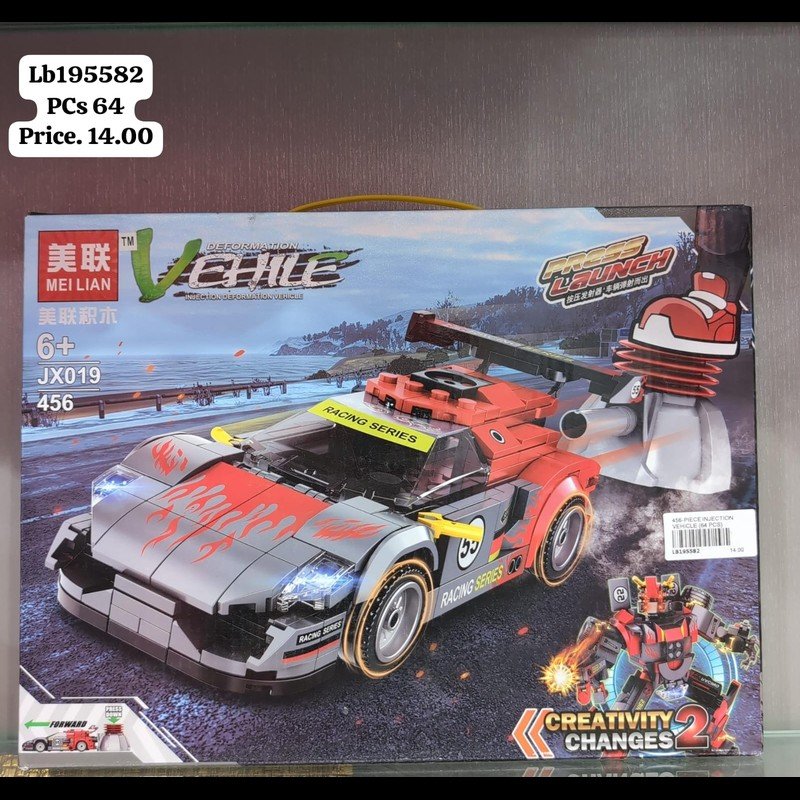 456-Piece Injection Vehicle (64 PCS) wholesale