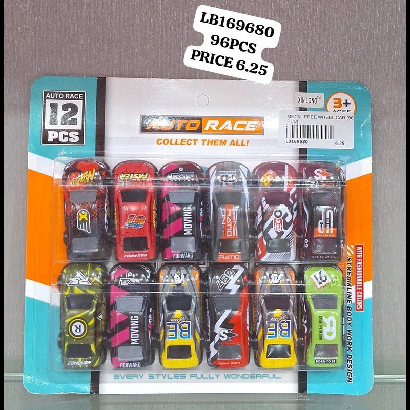 Metal Free Wheel Car (96 PCS) wholesale