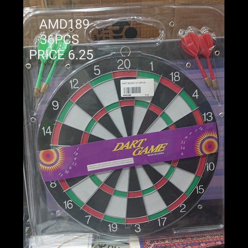 Dart Board 12\" (36 PCS) wholesale Dubai