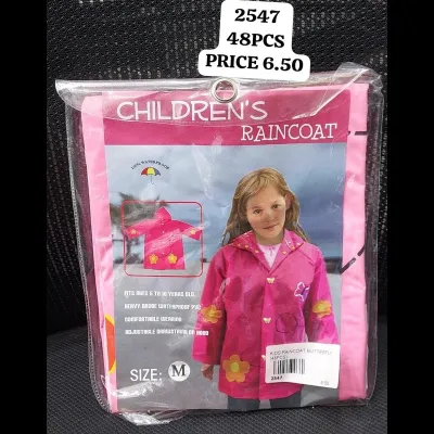 Kids Raincoat Butterfly (48 PCS) wholesale