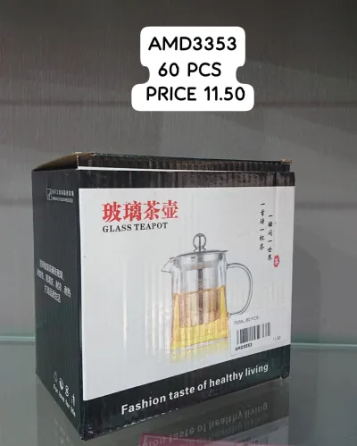 Glass Teapot 750 ML (60 PCS) wholesale