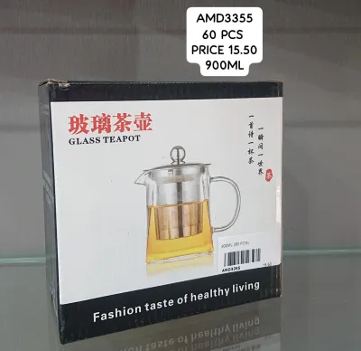 Glass Teapot 900 ML (60 PCS) wholesale
