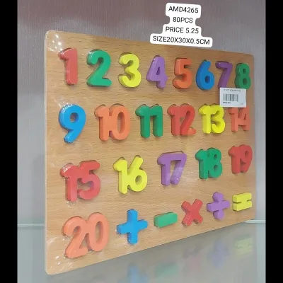 Numbers 20*30*0.5 CM (80 PCS) wholesale