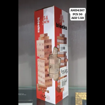 54 PCS Jenga (36 PCS) wholesale