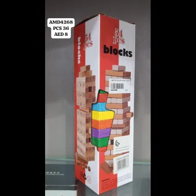 54 PCS Color Jenga (36 PCS) wholesale