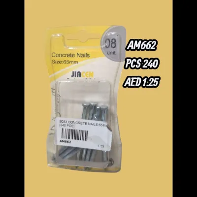 B033,concrete Nails:65 MM (240 PCS) wholesale