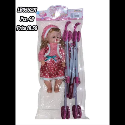 Doll With Trolly (48 PCS) wholesale