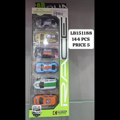 6 PCS Pullback Metal Car(144 PCS) wholesale