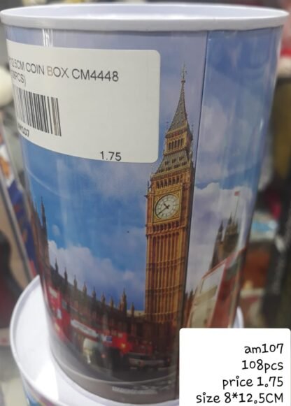 8*12.5CM COIN BOX CM4448 (108PCS)