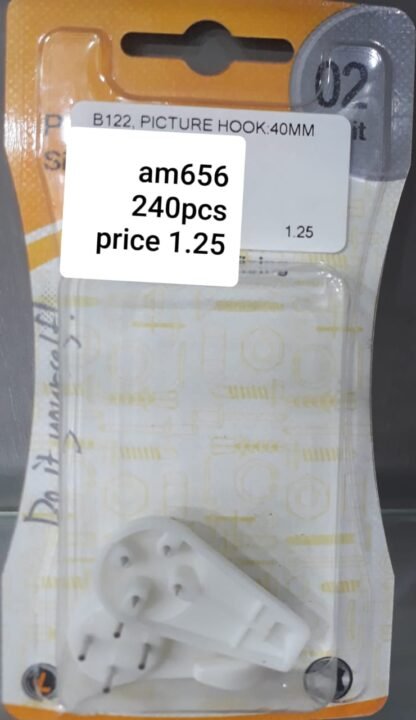 B122, PICTURE HOOK:40MM (240 PCS)