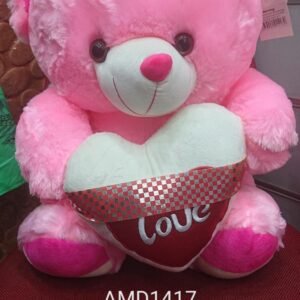 50CM BEAR W/HEART (12PCS)
