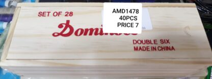 DOMMINO WOODEN BOX (40PCS)