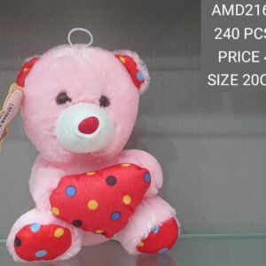 20CM BEAR W/HEART (240 PCS)