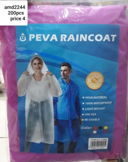 RAINCOAT 1090# PEVA (200PCS)