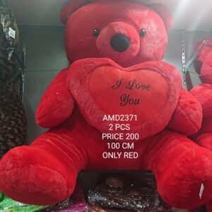 1# BEAR 100CM ONLY RED (2PCS)
