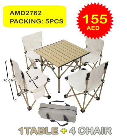 TABLE & CHAIR (5 PCS)