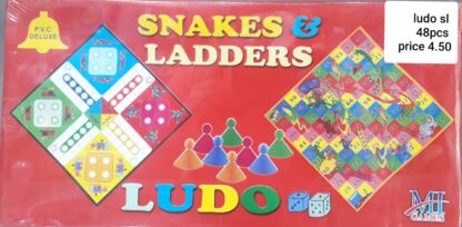 LUDO & SNAKES & LADDERS (48PCS)