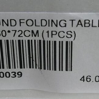 ROUND FOLD TABLE 60*60*72CM (1PCS)