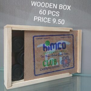 CARROM COINS W/ STRIKER (60PCS)
